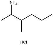 3-甲基己烷-2-胺盐酸盐,855475-52-4,结构式