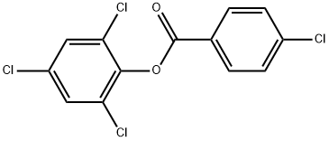 2,4,6-Trichlorophenyl 4-chlorobenzoate Struktur