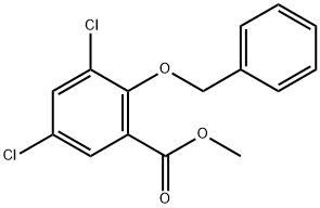 Methyl 2-(benzyloxy)-3,5-dichlorobenzoate Structure