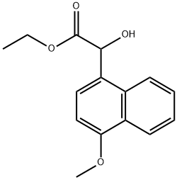 Ethyl α-hydroxy-4-methoxy-1-naphthaleneacetate,856198-05-5,结构式