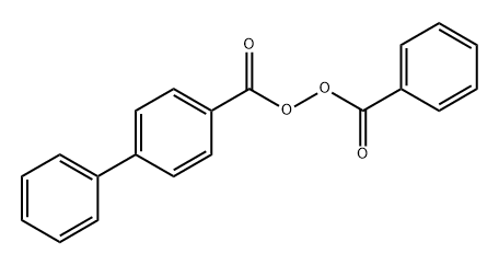 Peroxide, benzoyl p-phenylbenzoyl (3CI) Struktur