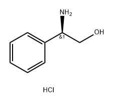 (R)-2-氨基-2-苯乙醇盐酸盐 结构式