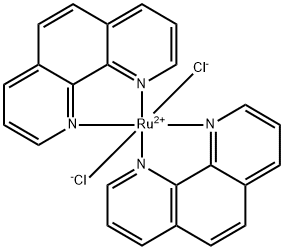 DICHLORO BIS(1,10-PHENANTHROLINE) RUTHENIUM, 85718-09-8, 结构式