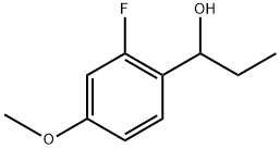 Benzenemethanol, α-ethyl-2-fluoro-4-methoxy- Structure