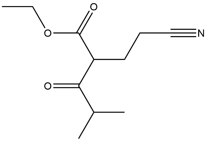 Valeric acid, 2-(2-cyanoethyl)-4-methyl-3-oxo-, ethyl ester (5CI)