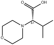 4-Morpholineacetic acid, α-(1-methylethyl)-, (αS)- Struktur