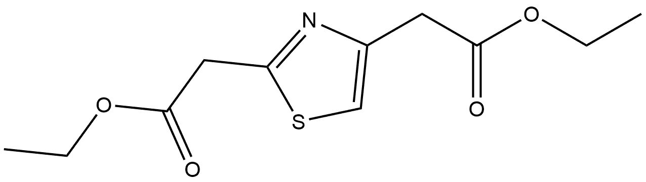 2,4-Thiazolediacetic acid, 2,4-diethyl ester 结构式