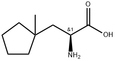 (S)-2-氨基-3-(1-甲基环戊基)丙酸, 858187-01-6, 结构式