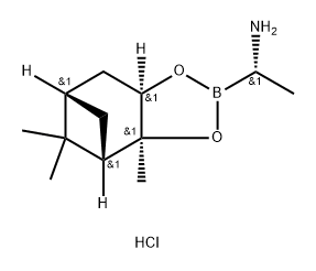 (S)-BoroAla-(-)-Pinanediol-HCl 结构式
