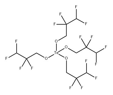 Tellurium, tetrakis(2,2,3,3-tetrafluoro-1-propanolato)-, (T-4)- (9CI) Structure