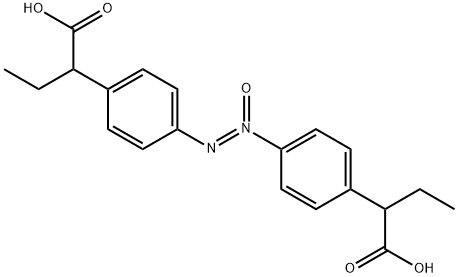 α-Toluic acid, p,p'-azoxybis[α-ethyl- (3CI) 化学構造式