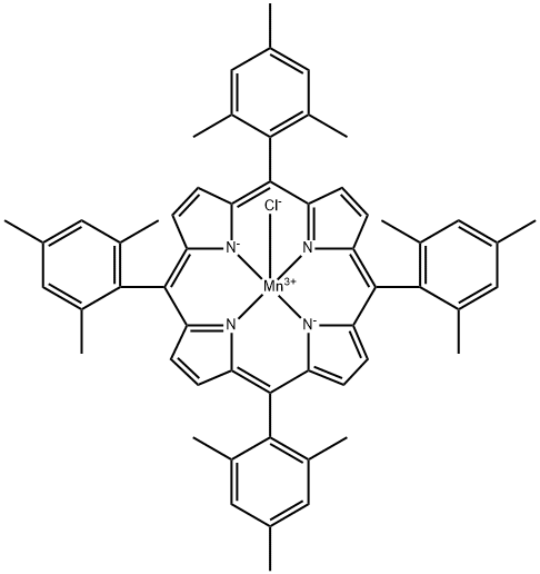 Mn(III) Meso-Tetra(2,4,6-triMethylphenyl)porphine chloride Structure