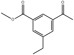 methyl 3-acetyl-5-ethylbenzoate Structure