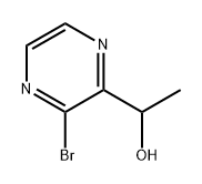 1-(3-溴吡嗪-2-基)乙-1-醇, 860308-68-5, 结构式