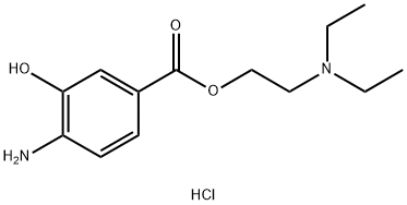 2-(Diethylamino)ethyl 4-Amino-3-hydroxybenzoate Hydrochloride Struktur