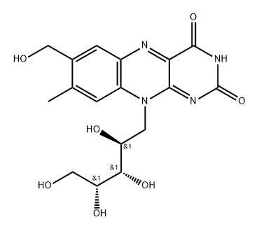 7-hydroxymethylriboflavin Struktur