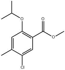 methyl 5-chloro-2-isopropoxy-4-methylbenzoate Structure
