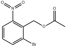 Benzenemethanol, 2-bromo-6-nitro-, 1-acetate Structure