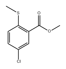 5-氯-2-(甲硫基)苯甲酸甲酯,861306-45-8,结构式