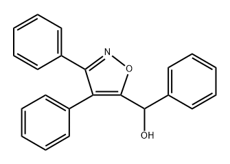 5-Isoxazolecarbinol,  -alpha-,3,4-triphenyl-  (2CI),861328-74-7,结构式