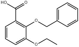 2-(benzyloxy)-3-ethoxybenzoic acid Struktur
