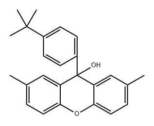 9-(4-(tert-butyl)phenyl)-2,7-dimethyl-9H-xanthen-9-ol Structure