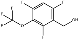 2,4,6-Trifluoro-3-(trifluoromethoxy)benzenemethanol Struktur