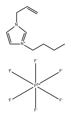 1烯丙基-3-丁基咪唑六氟磷酸盐 结构式