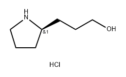 (R)-3-(吡咯烷-2-基)丙-1-醇盐酸盐, 863615-12-7, 结构式