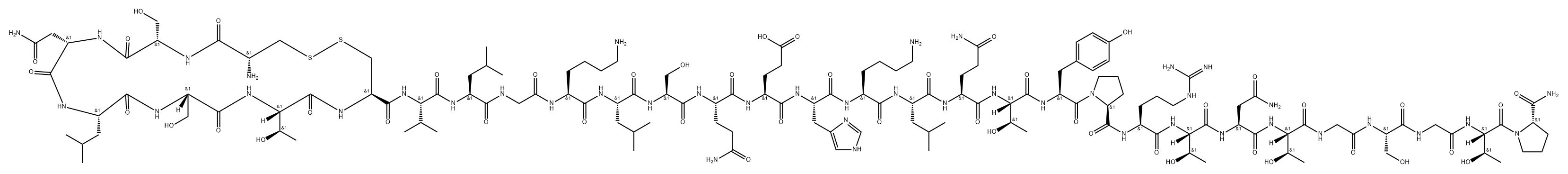 calcitonin, salmon, des-Leu(16)- 结构式