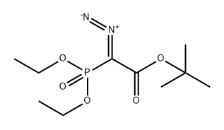 Acetic acid, 2-diazo-2-(diethoxyphosphinyl)-, 1,1-dimethylethyl ester 化学構造式