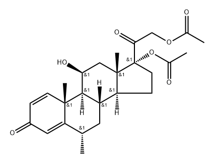 Pregna-1,4-diene-3,20-dione, 17,21-bis(acetyloxy)-11-hydroxy-6-methyl-, (6α,11β)-|甲泼尼龙杂质