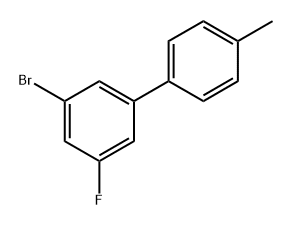 3-Bromo-5-fluoro-4'-methyl-1,1'-biphenyl 结构式