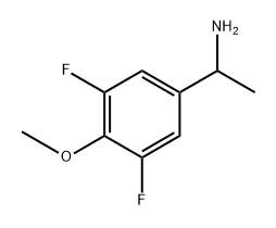 1-(3,5-difluoro-4-methoxyphenyl)ethan-1-amine Struktur