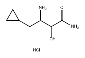 Cyclopropanebutanamide, β-amino-α-hydroxy-, hydrochloride (1:1) Struktur