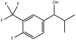 1-(4-fluoro-3-(trifluoromethyl)phenyl)-2-methylpropan-1-ol Structure