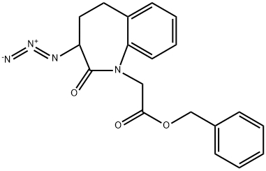 1H-1-Benzazepine-1-acetic acid, 3-azido-2,3,4,5-tetrahydro-2-oxo-, phenylmethyl ester,86499-25-4,结构式