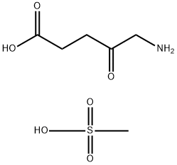 Pentanoic acid, 5-amino-4-oxo-, methanesulfonate (1:1) Struktur