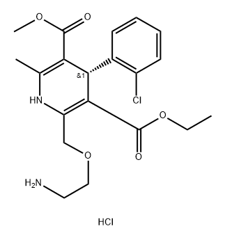 Levamlodipine hydrochloride Structure