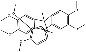 9,10[1',2']-BENZENOANTHRACENE, 9,10-DIHYDRO-2,3,6,7,14,15-HEXAMETHOXY-9,10-DIMETHYL-,865539-65-7,结构式