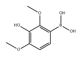 3-Hydroxy-2,4-dimethoxyphenylboronic acid 化学構造式