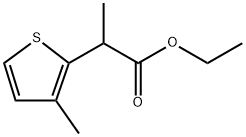 2-Thiopheneacetic acid, α,3-dimethyl-, ethyl ester Structure