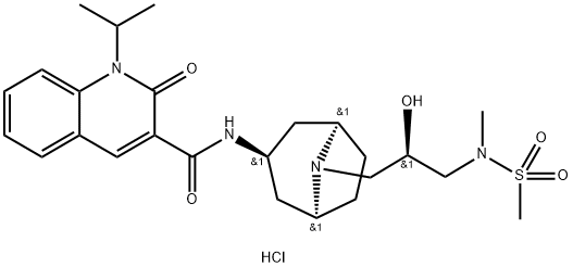 ベルセトラグ塩酸塩 化学構造式