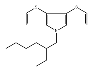 4H-?Dithieno[3,?2-?b:2',?3'-?d]?pyrrole, 4-?(2-?ethylhexyl)?-?, homopolymer Struktur