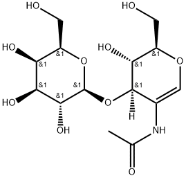 2-(acetylamino)-1,5-anhydro-2-deoxy-3-O-b-D-galactopyranosyl-D-arabino-Hex-1-enitol,868264-15-7,结构式