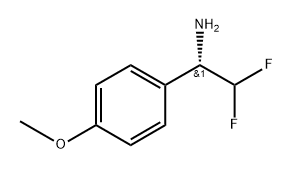 Benzenemethanamine, α-(difluoromethyl)-4- methoxy-, (αS)- Structure