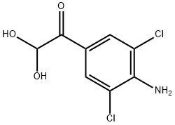 1-(4-Amino-3,5-dichlorophenyl)-2,2-dihydroxyethanone Struktur