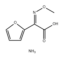 α-(MethoxyiMino)-2-Furanacetic Acid AMMoniuM Salt Structure