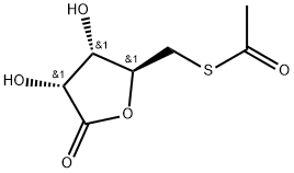 5-S-acetyl-5-thio-D-ribono-1,4-lactone 结构式