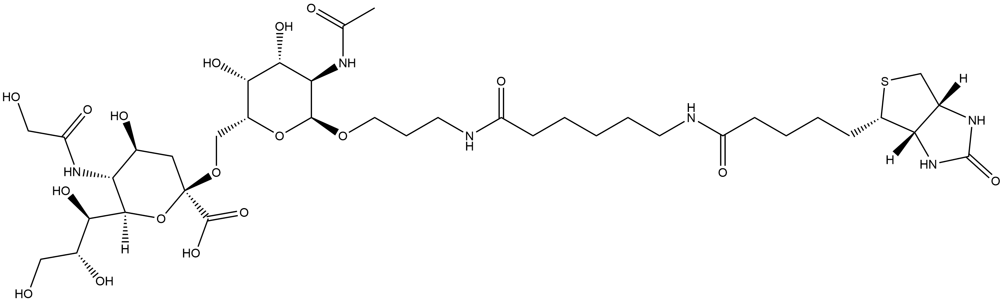 870892-21-0 (3aS,4S,6aR)-N-[6-[[3-[[2-(Acetylamino)-2-deoxy-6-O-[N-(2-hydroxyacetyl)-α-neuraminosyl]-α-D-galactopyranosyl]oxy]propyl]amino]-6-oxohexyl]hexahydro-2-oxo-1H-thieno[3,4-d]imidazole-4-pentanamide